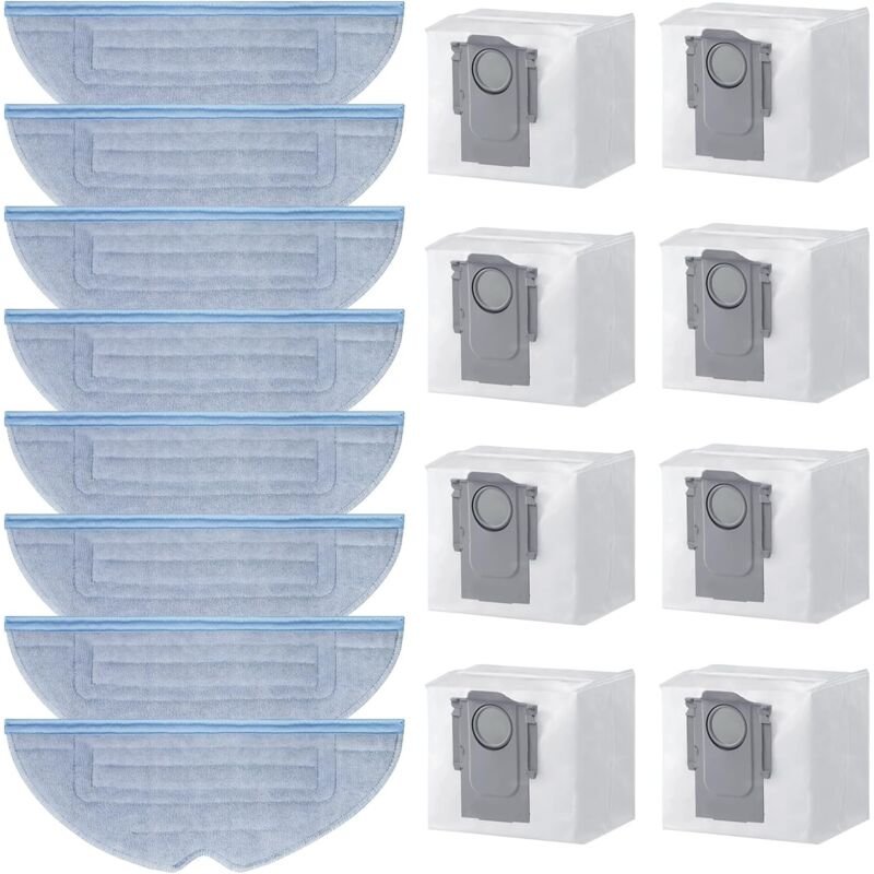 16-teiliges Zubehörset mit Ersatzteilen für Xiaomi Roborock S7 MaxV Ultra, S7 Pro Ultra, Q7+, Q7, Max+, T8, Q5+, 8 Wisch...