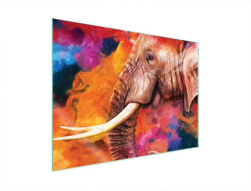 GLASSCHUTZPLATTE FÜR HERD 70x52 ELEPHANT