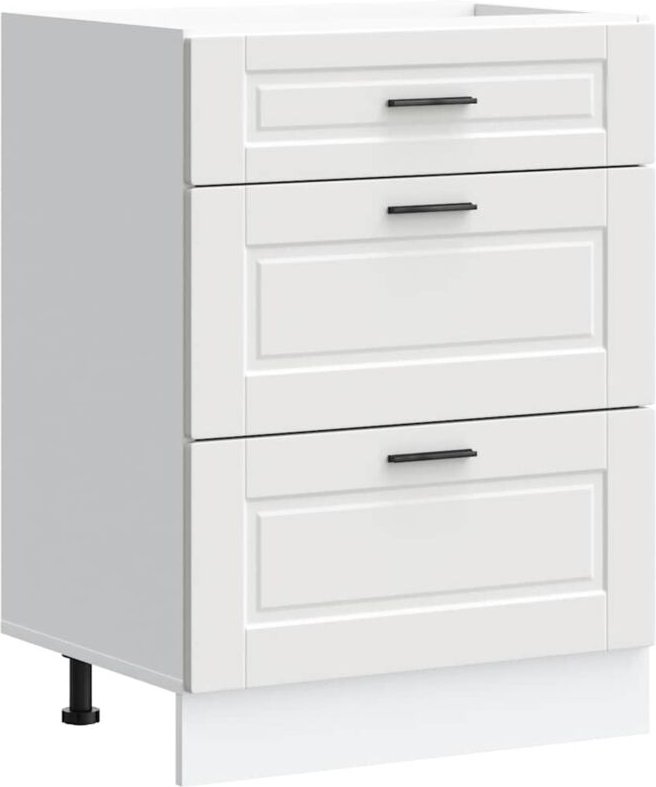 Küchenunterschrank Porto Weiß Holzwerkstoff Vidaxl