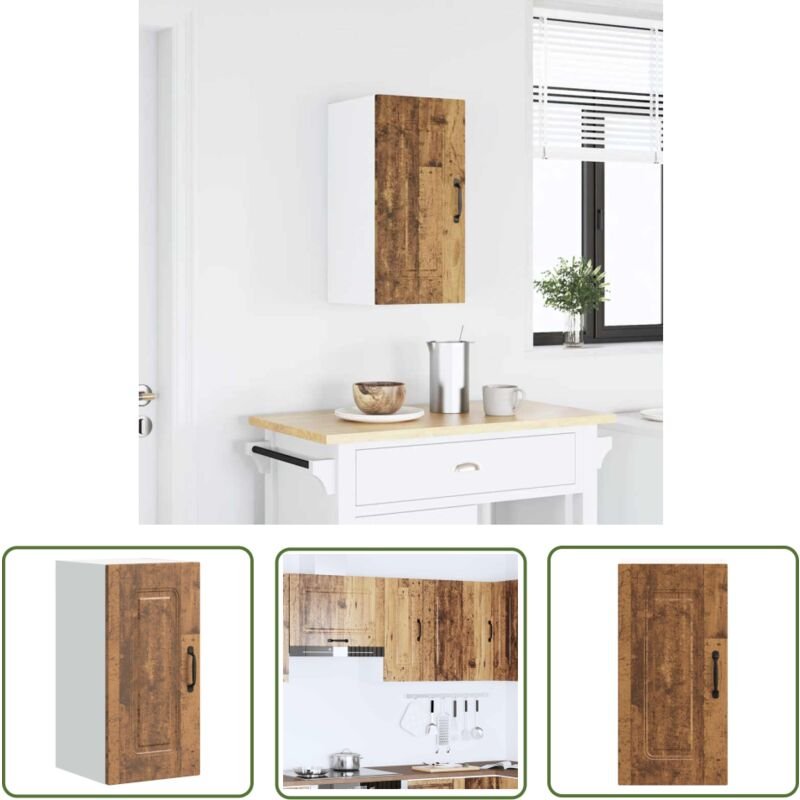 The Living Store - vidaXL Küchen-Hängeschrank Kalmar Altholz-Optik Holzwerkstoff