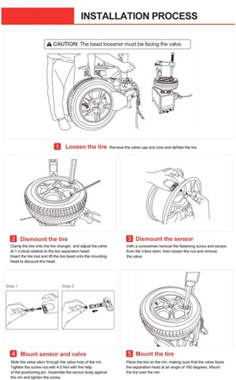 10 Stück TPMS Reifendrucksensor, programmierbar für TS408 TS508 ITS600 433 MHz 315 MHz 2-in-1-MX-Monitorsystem
