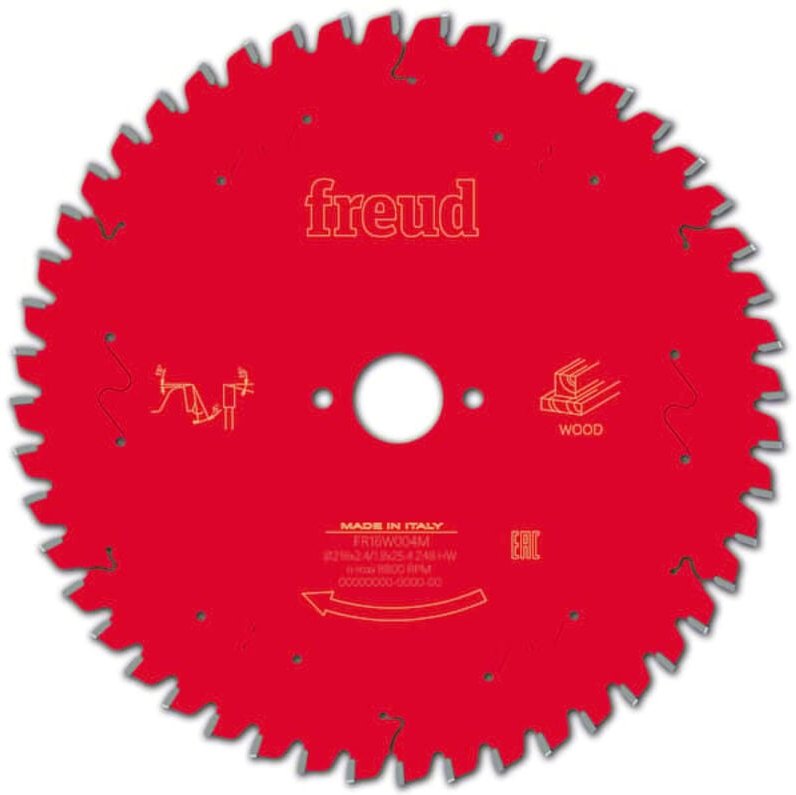 Freud - Sägeblatt für Handkreissäge Ø216 2,4/1,8 AL25,4 Z48 ba -5° - F03FS09751 -FR16W004M