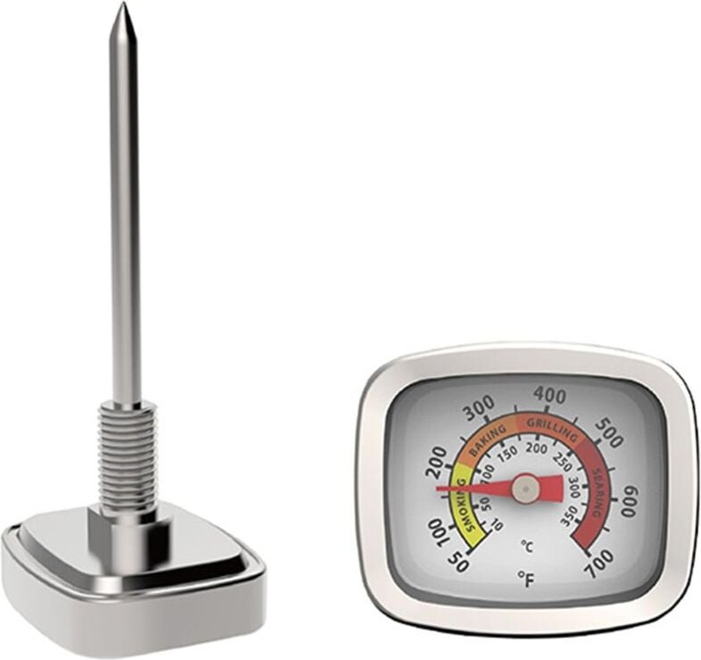 Edelstahl Outdoor Grillthermometer - Grillthermometer - Temperaturmessgerät für Charbroil