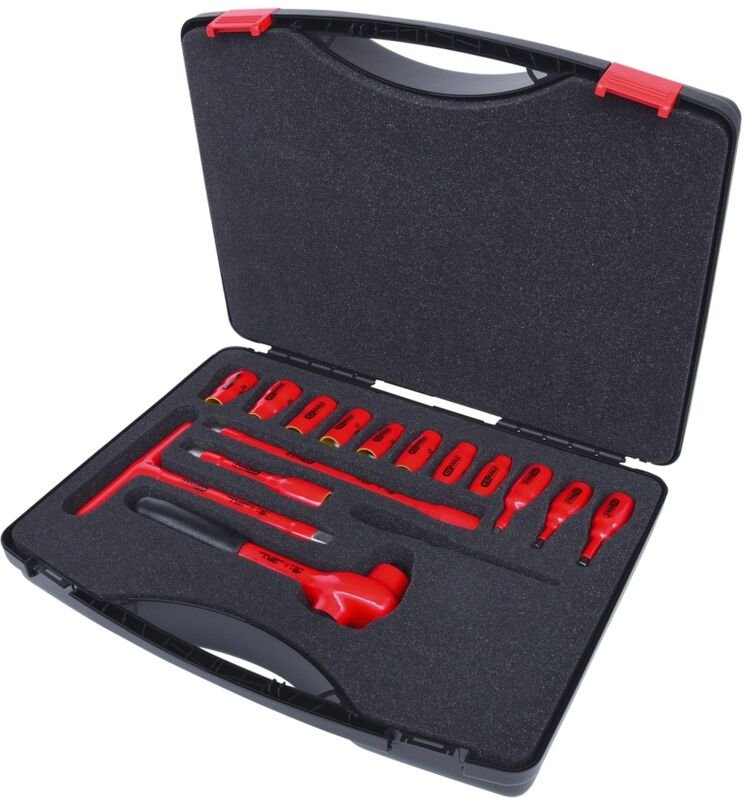 Ks Tools 1/2 Steckschlüssel-Satz mit isolierten Werkzeugen, 15-tlg