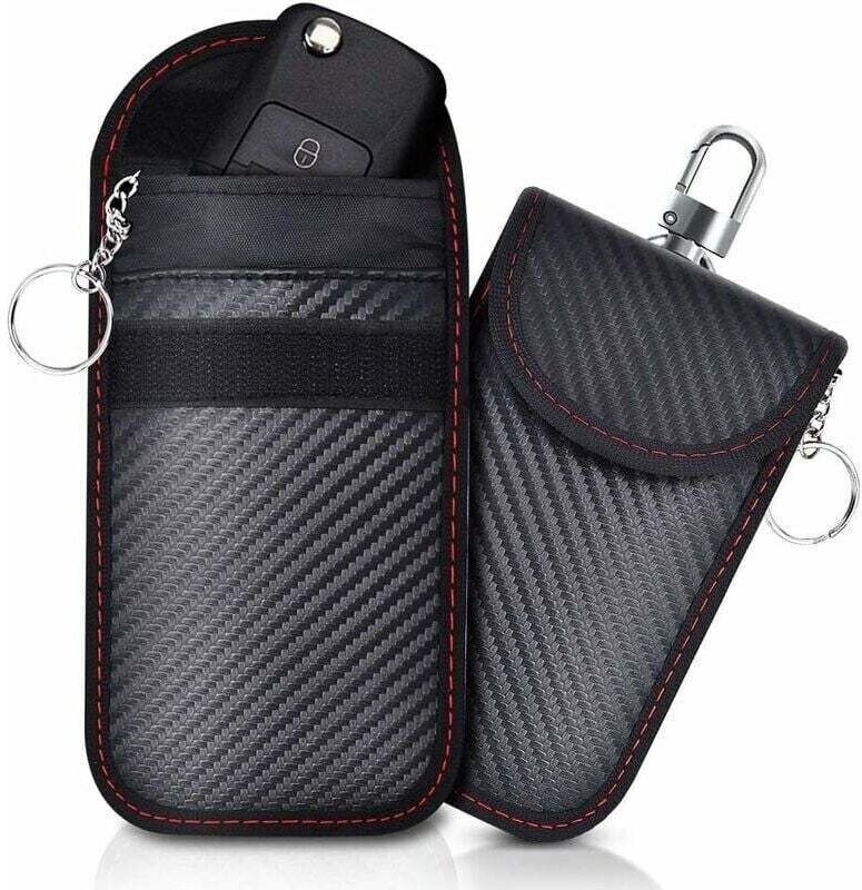 2er-Set Tragbare Mini-Autoschlüsselhüllen, Autoschlüsseltasche, Schlüssellose Autoschlüssel-Blockierungshülle, Diebstahl...