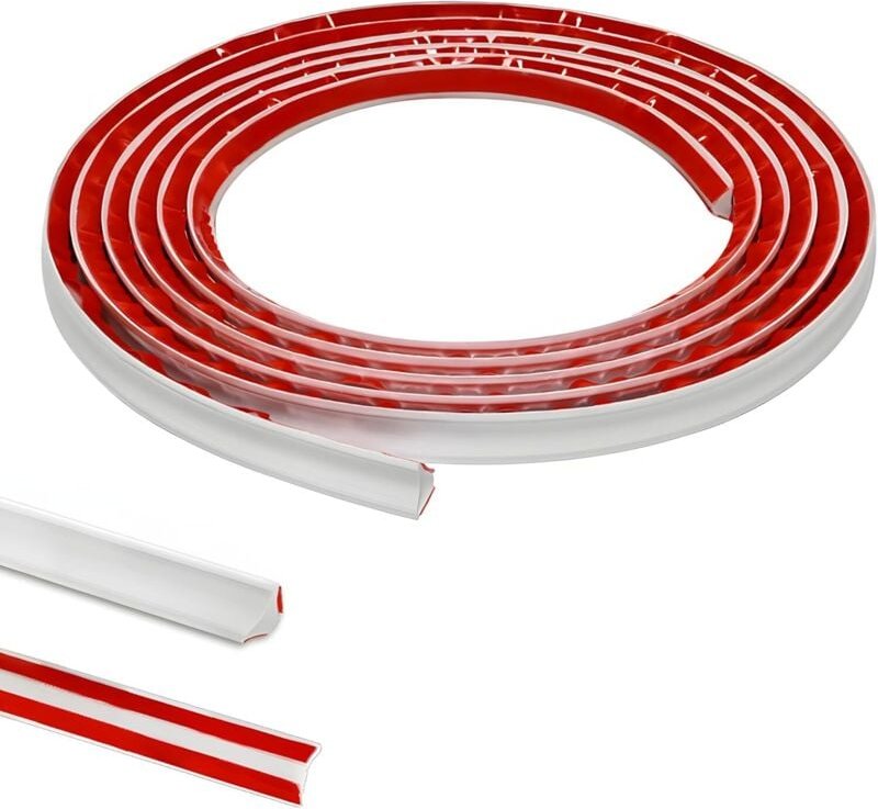 3 Meter selbstklebende PVC-Dichtungskantenleiste für Küchenarbeitsplatten, Eckwände, Innenwandfugenprofil, Abschlussleis...