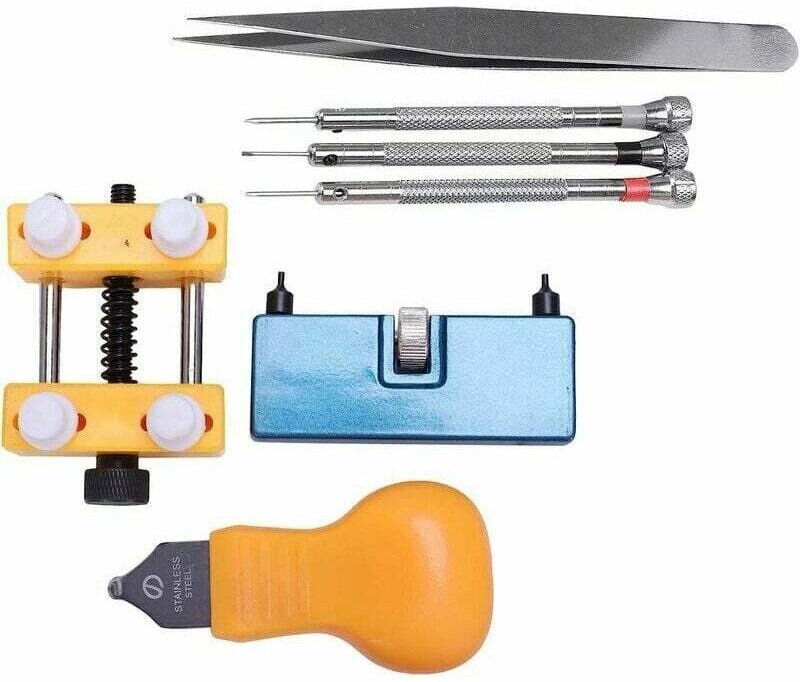 Werkzeugsatz zum Austauschen von Uhrenbatterien zum Entfernen und Öffnen der Uhrenrückseite