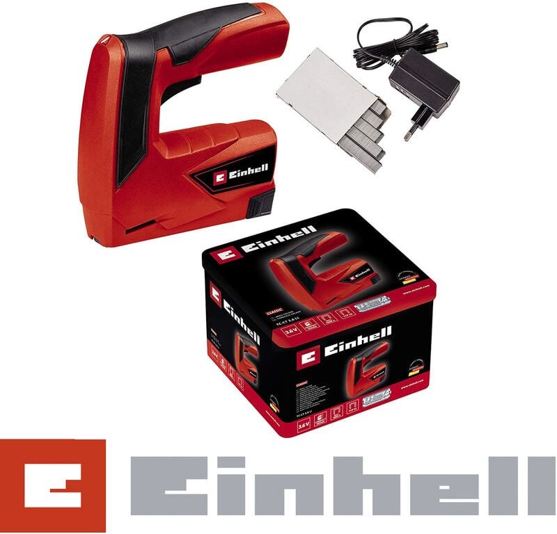 Thumbnail - Einhell - Akku-Tacker tc-ct 3,6 Li (3,6 v, 1,3 Ah, 30 Schüsse/min, ergonomischer Softgrip, Sicherheitsnase, Lieferung in...