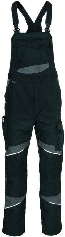 Kübler Workwear - Kübler Latzhose activiq cotton+ 3450 schwarz/anthrazit Gr. 31