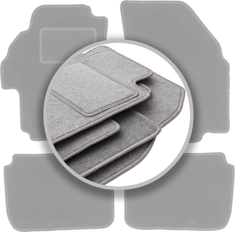 Graue Autofußmatten für: Suzuki Liana Fließheck, Limousine, Kombi (2001-2004)