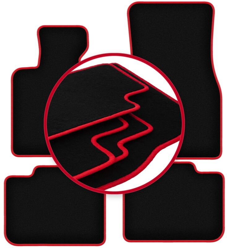 CARLUX-RED Autofußmatten für: BMW 6 G32 GT Gran Turismo (2017-)