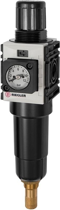 Filterregler »FUTURA-mini«, M-Beh., Kompaktmano, va, g 1/4, 0,5-8 - Riegler