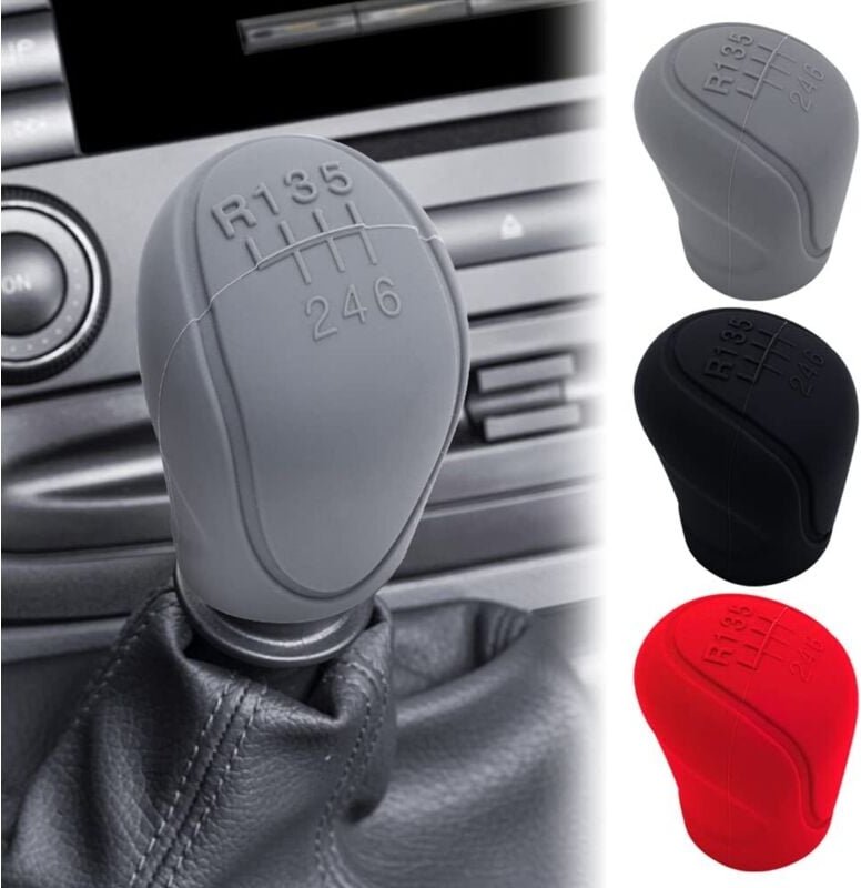 Universal-Schaltknaufabdeckung aus Silikon fürs Auto – 6-Gang – rutschfest