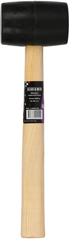 Gummihammer Schwarz 500g - 60mm Sidamo - 11200105