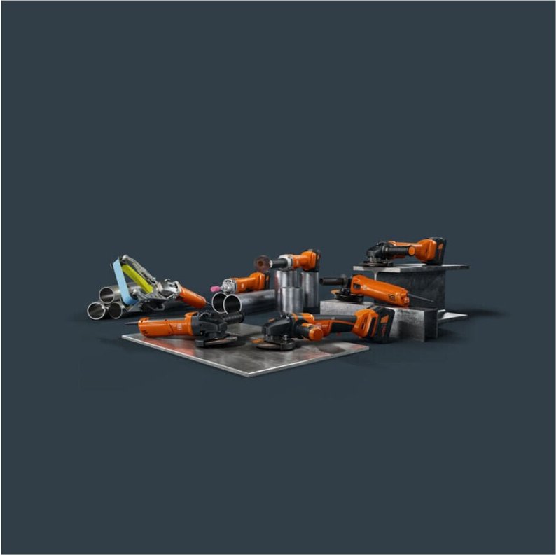 Fein - Akku-Winkelschleifer ø 125 mm ccg 18-125-12 as ohne Akku und Ladegerät in l-boxx