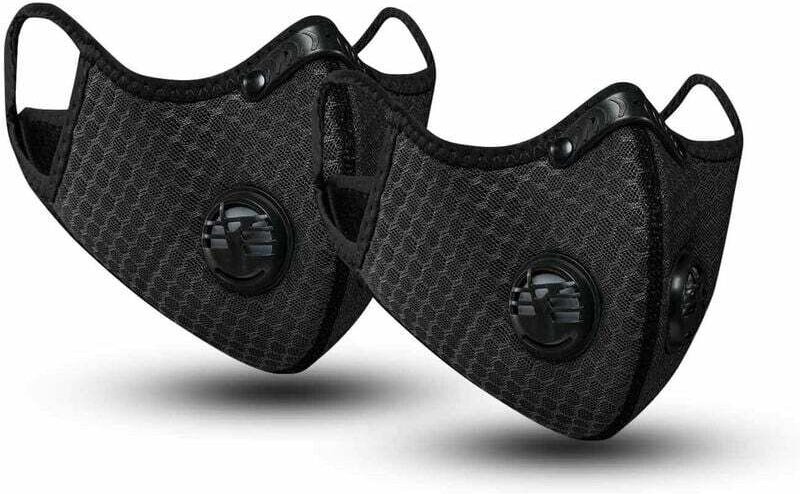 Stück Sporthandtuch-Staubmasken mit Aktivkohlefilter, waschbar, wiederverwendbar und atmungsaktiv, geeignet für Outdoor-...