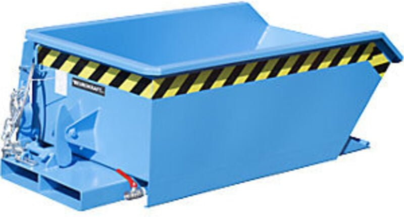 Bauer Mini-Spänebehälter SMGU 230, lackiert, Lichtblau