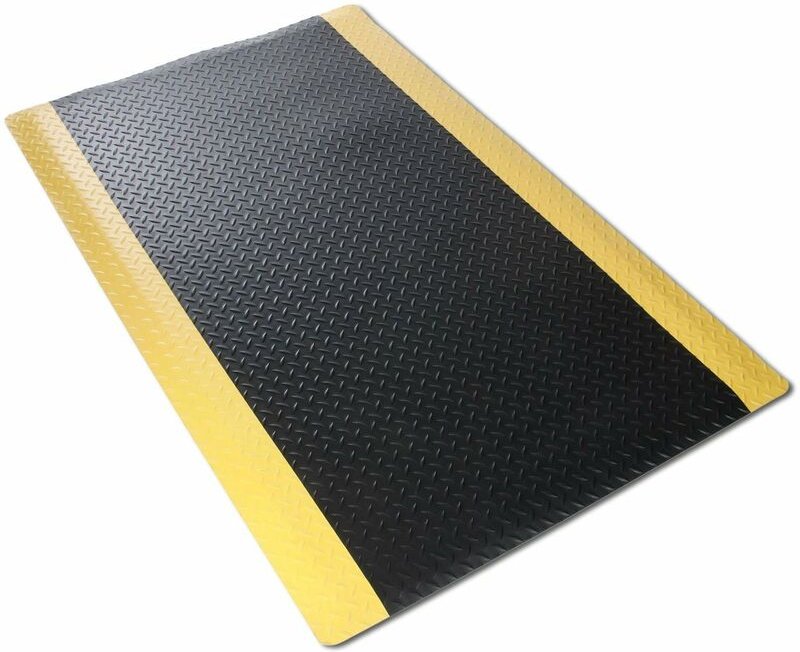 Anti-Ermüdungsmatte Dyna-Protect Diamond Schwarz-Gelb 60 x 350 cm