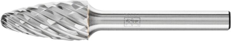 PFERD TOOLS Hartmetall Hochleistungsfrässtift CAST Rundbogen RBF Ø 12x25 mm Schaft-Ø 6 mm für Gußeisen