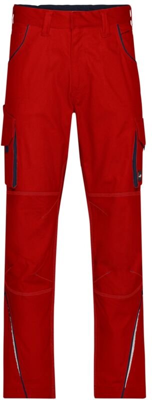 James&nicholson - Funktionelle Arbeitshose JN847 Gr. 26 red/navy
