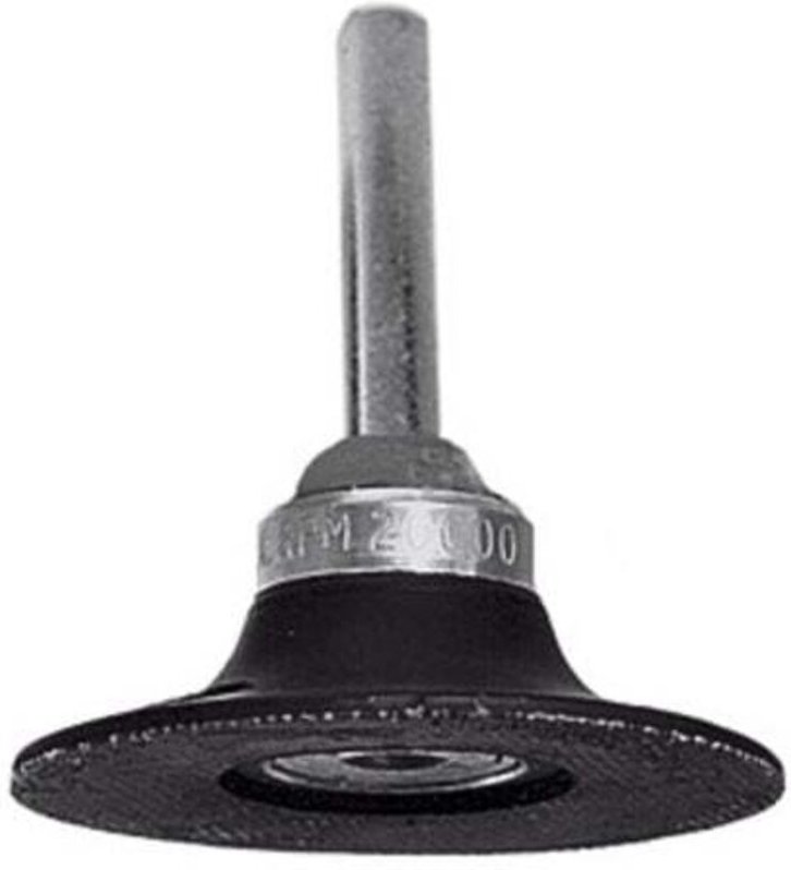 3M ROLOC Gummi-Schleifteller, Schaftdurchmesser 6 mm, hart, 75 mm Außendurchmesser