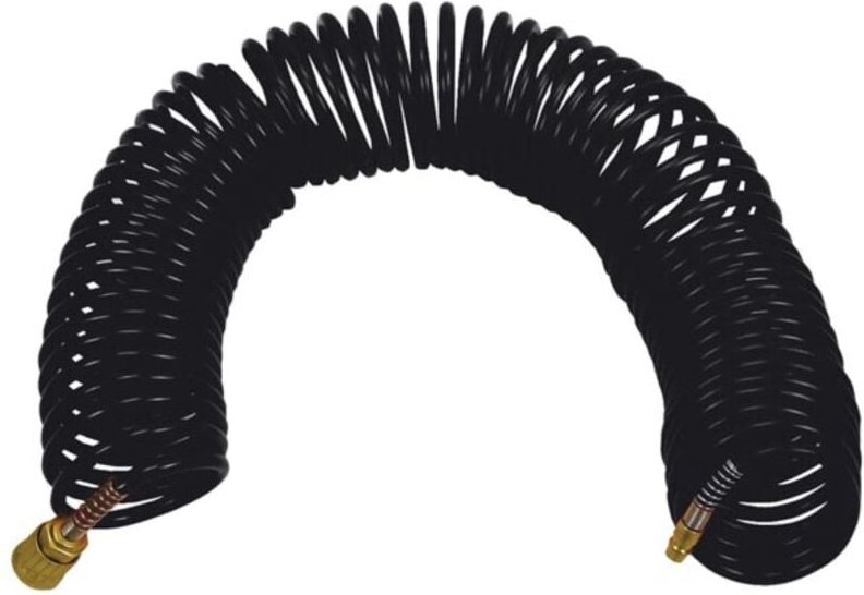 PE-Spiralschlauch, 10 Meter, ø 6 x 8 mm, ideal für Luftdruckanwendungen, flexibles Polyethylen, schwarz, perfekt für pne...