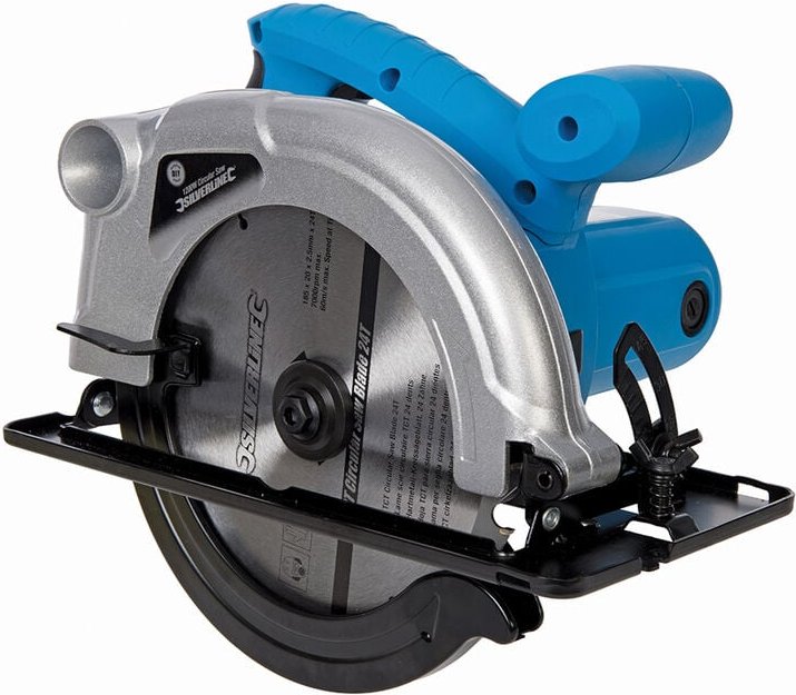 Silverline - Kreissäge 1200 w inkl. Sägeblatt 185 mm und Parallelanschlag