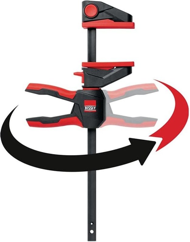 Einhandzwinge EZ360-60 Spann-W.600 mm A.80 mm Spreiz-W.195-765 mm - Bessey