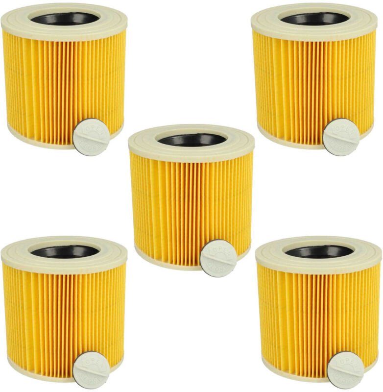Filterset 5x Faltenfilter Ersatz für Kärcher kfi 3310, 9.755-260.0 für Nass- & Trockensauger - Filter, Patronenfilter, G...
