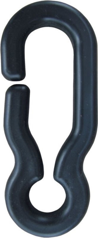 Universalhaken schwarz für Kunststoffkette