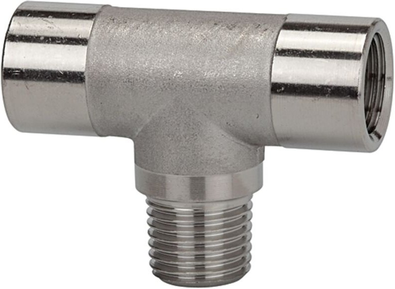 T-Stück, innen/außen/innen, g/r 1/4, Edelstahl 1.4404 - Riegler