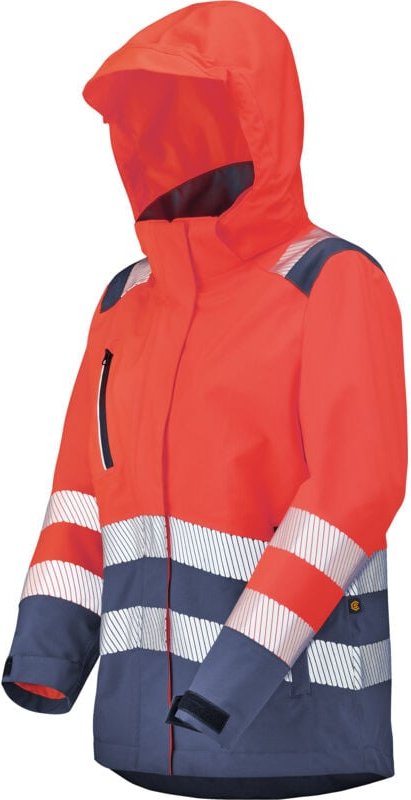 Parka Hv Damen Irma Rot Fluo/navy 2xl