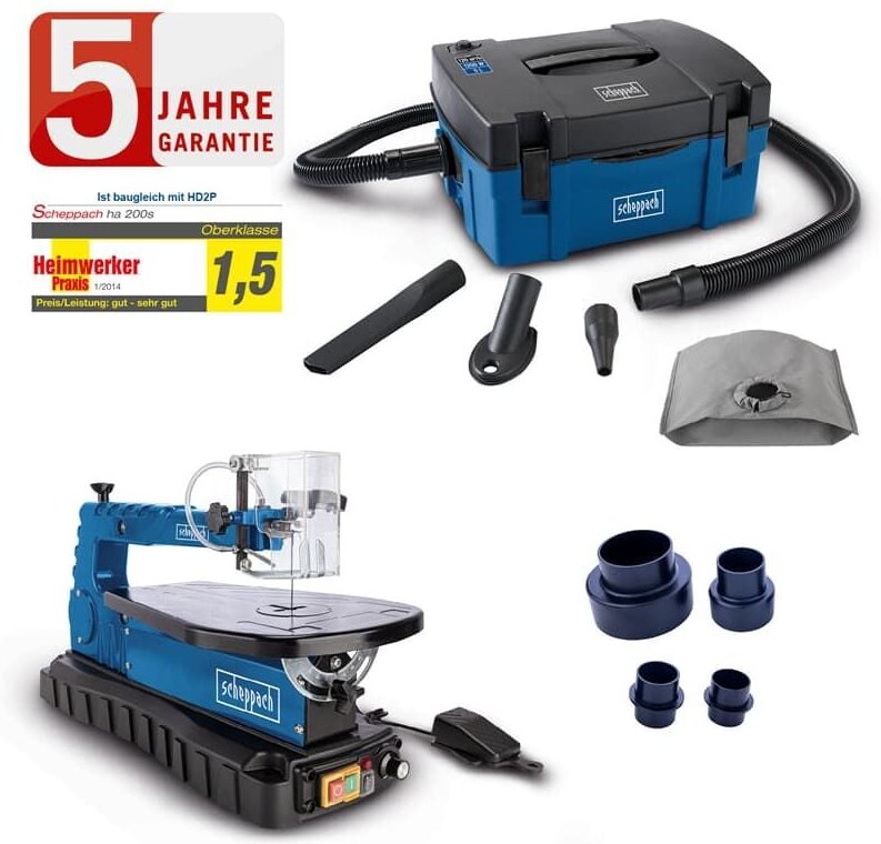 Scheppach - Dekupiersäge deco switch 405mm Schnitttiefe Fußpedal led +HD2P