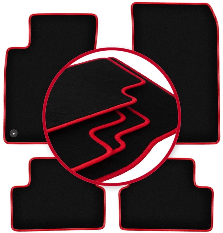 CARLUX-RED Autofußmatten für: Mercedes W246 B-Klasse (2011-2018)