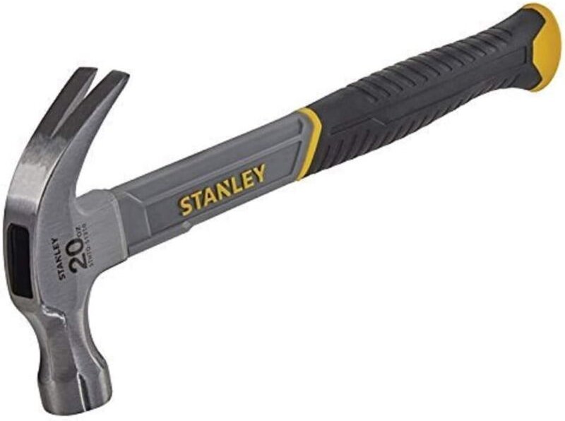 Stanley - Nagelhammer of Fibre of Glass, 570g, Bi-Material-Griff, erhöhte Haltbarkeit und Kraft of Impact, starke Verbin...