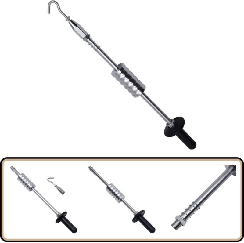 Thumbnail - Gleithammer mit Haken 63 cm Kohlenstoffstahl - Dellenentferner - Karosseriereparatur - Blechschadenbehebung - Stahlhamme...
