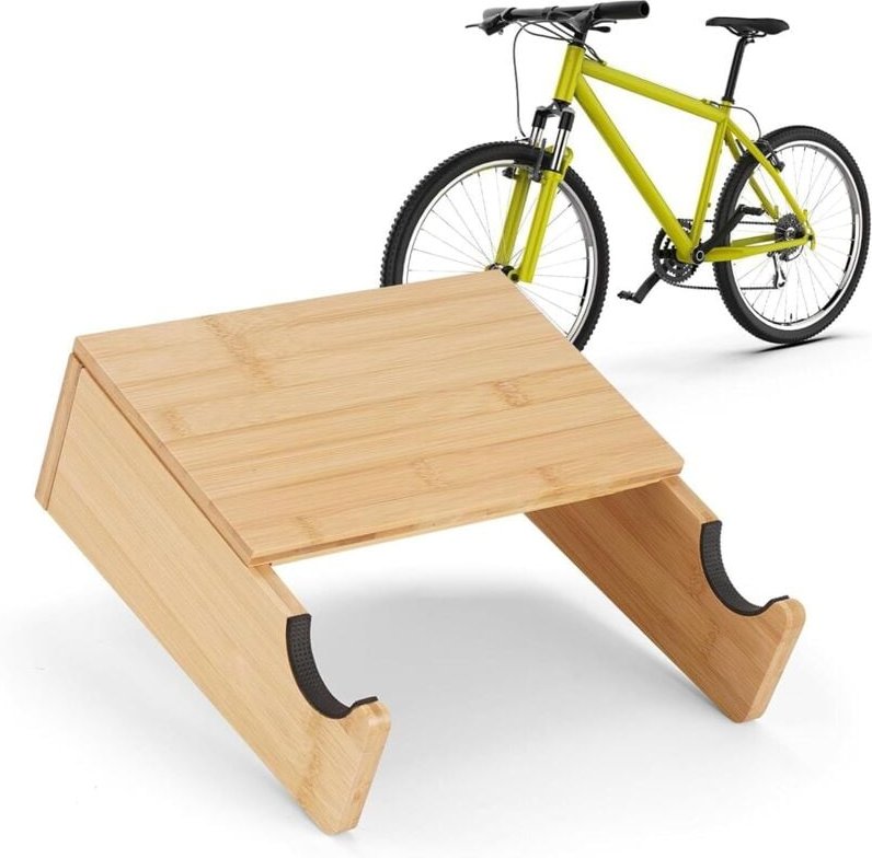 Thumbnail - Wandhalterung für Fahrradständer in der Garage, robuster Aufbewahrungshalter aus Holz für den Innenbereich, platzsparend...