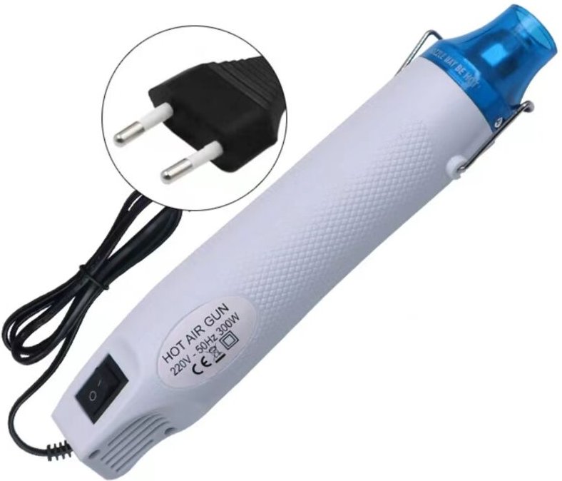 Ersandy - Mini-Heißluftpistole, elektrisch, 300 w, tragbare Heißluftpistole, Temperatur, DIY-Heißluftpistole zum Trockne...