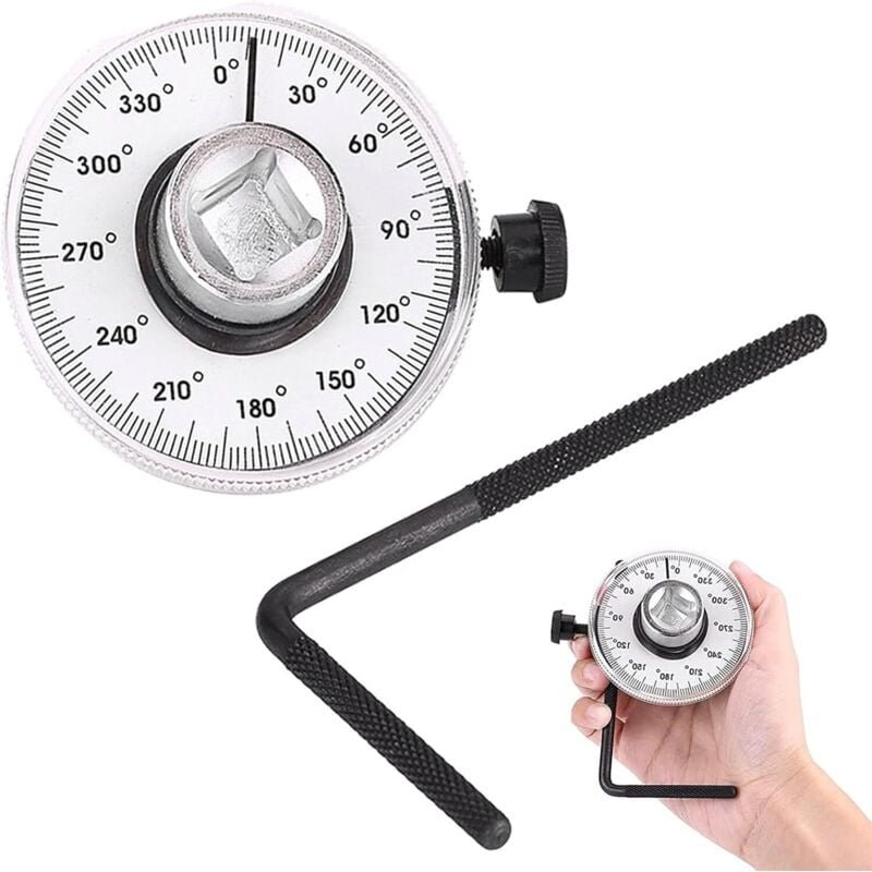1/2-Zoll-Winkel-Drehmomentschlüssel, Drehmomentschlüssel-Set, 360 Grad verstellbarer Winkel-Drehmomentschlüssel für die ...