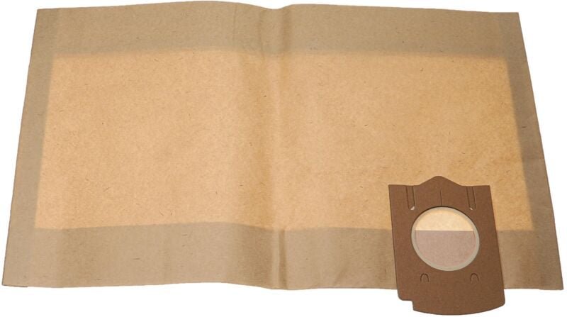 5x Staubbeutel kompatibel mit Bosch pas 11-25 f, pas 900 Staubsauger - 50cm x 30cm braun - Vhbw