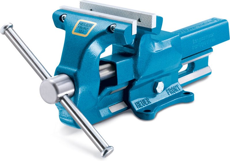 Thumbnail - Schraubstock 140 mm + Wechselbacken, Amboss, Spannweite 200 mm, Werkbank - Heuer