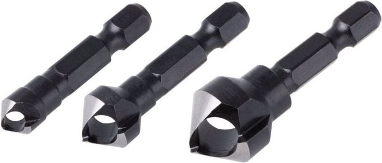 Wolfcraft Querlochsenker-Set WS Sechskant-Schaft 3-teilig Ø 8, 12, 16 mm Senker