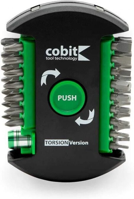 Set mit 32 Bits zum Schrauben 25 mm magnetisch, Schlitz, Torx, Sechskant, PZ und PH