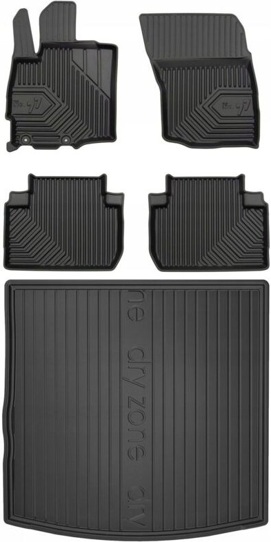 SET 77 Fußmatten und Fußmatten Mitsubishi Outlander 3 2012-2022 7 Sitze