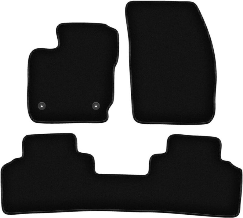 BASIC schwarze Veloursmatten für: Ford Tourneo Courier Kombivan (2014-)