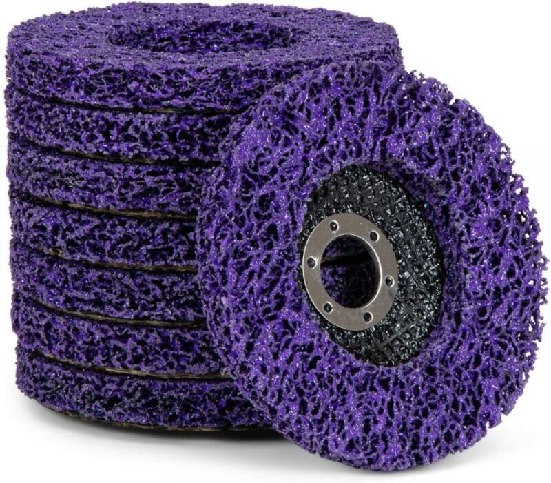 Thumbnail - Cyslmuk - 8er Set Reinigungsscheiben, für Winkelschleifer, csd, grob, Durchmesser: 125 mm, lila