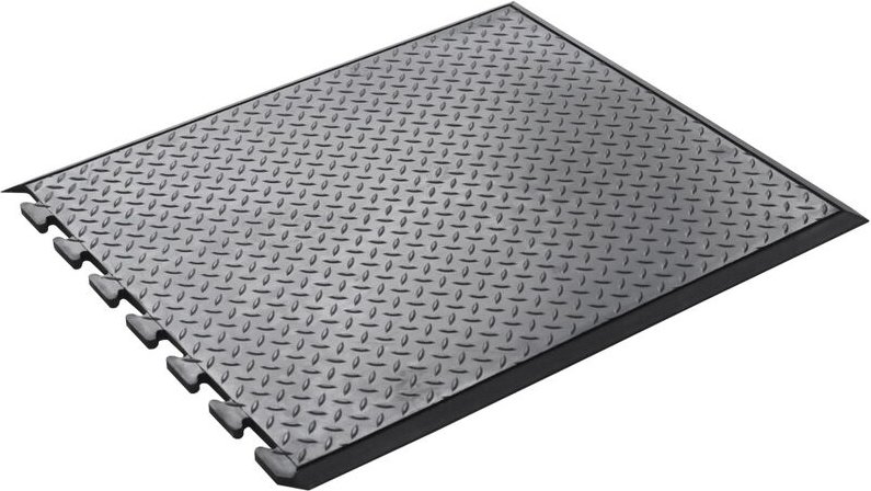 Arbeitsplatzmatte 80x70 cm erweiterbar Endstück Werkstattmatte Anti-Rutsch - ADB