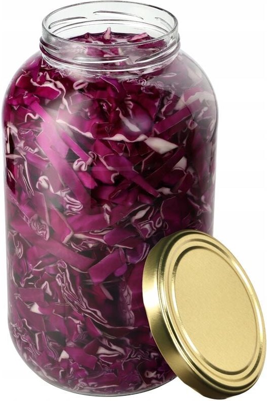 Kadax - Einmachgläser 4L, Weckgläser, fi100 mm, 1 Stück, Gold Deckel