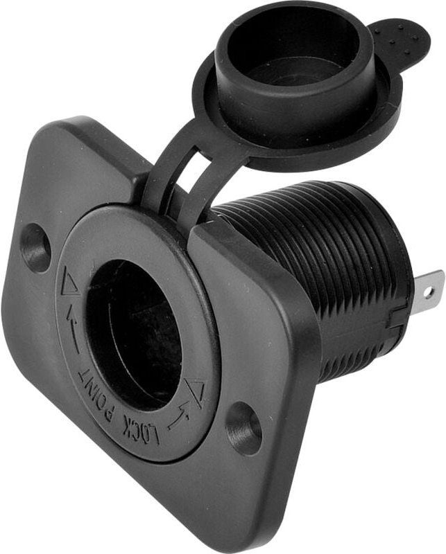 IWH - Einbau-Steckdose 12/24 Volt Belastbarkeit Strom max.=20 a 12 - 24 v/dc