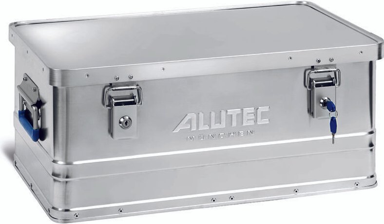 Aluminiumbox basic 40 lock (mit Zylinderschloss, 2 Schlüssel, Inhalt 40 l - Alutec